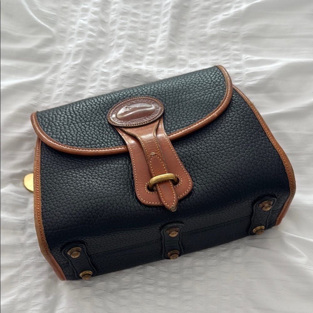 Dooney & Bourke Black and Brown Satchel - Picture 6 of 11